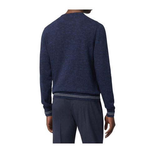 HARMONT & BLAINE Pullover Maglia Uomo in misto lino Blu - Francavilla Moda